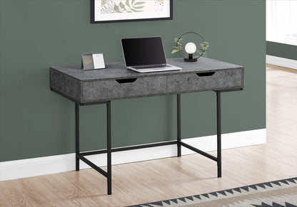 Grey Stone Computer Desk - Home Office Storage