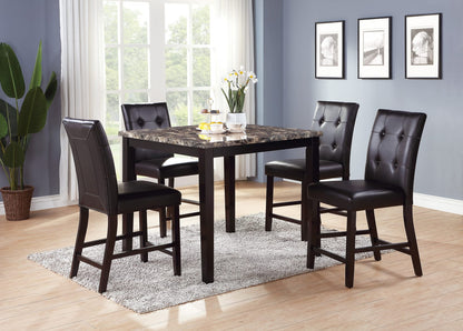 Espresso Birch Dining Table - 42" Square MDF Top