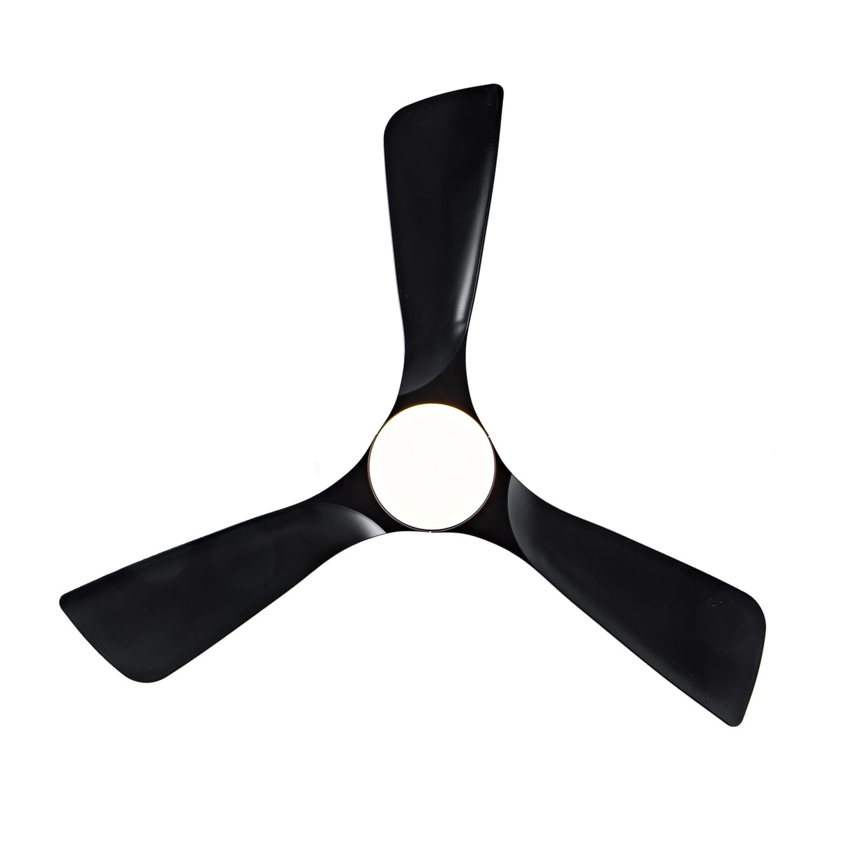 42 Inch Black Ceiling Fan with LED Light - Remote Control