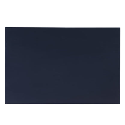 Dark Blue 2 Drawer Nightstand Solid Wood MDF