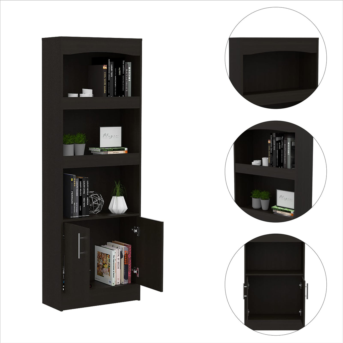 Black Pet Bed - 10.4 x 24.9 x 10.4 Inch