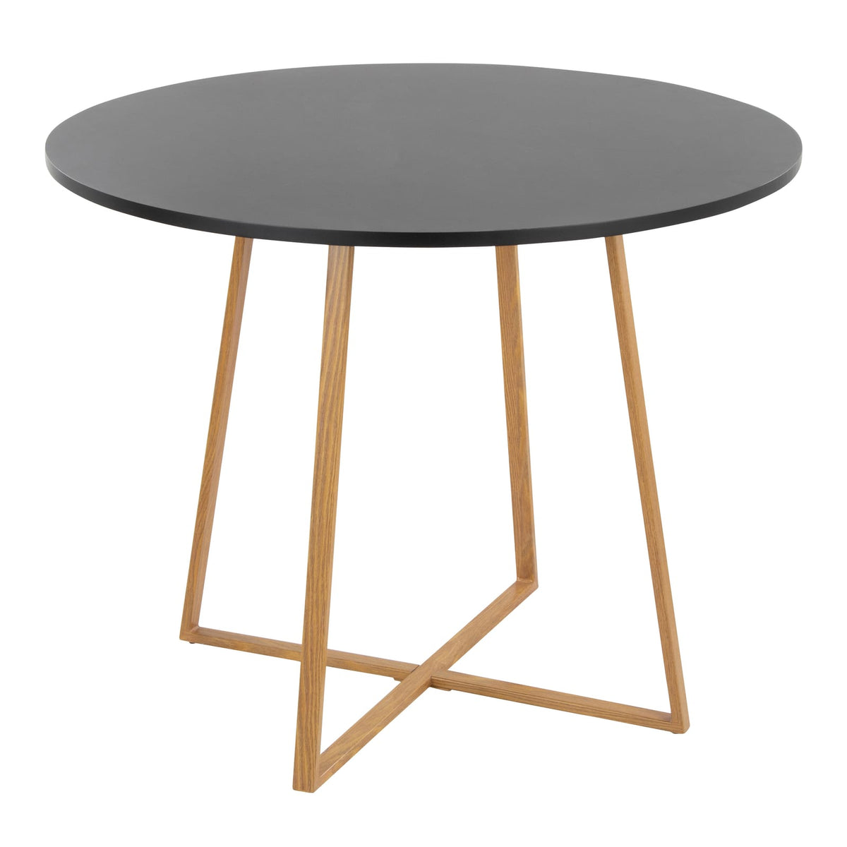 Round Black Dining Table - Seats Four