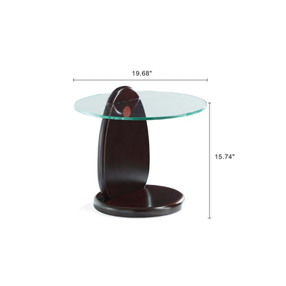 Walnut Solid Wood End Table - Modern Living Room Table