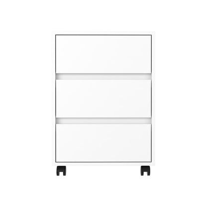 White 3-Drawer Filing Cabinet - 18" W x 17.8" D x 17.8" H for Living Room