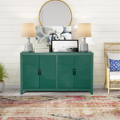 59" Dark Green Accent Cabinet - Storage & Dining Room