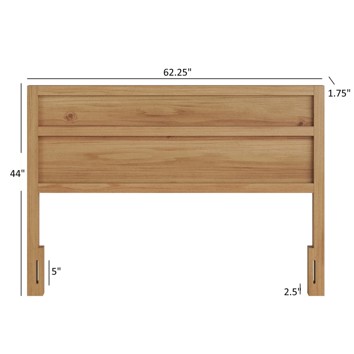 Maddox Modern Wood Panel Queen Headboard - Brown