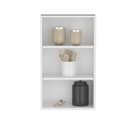White Wall Mounted Kitchen Shelving Unit - 36 Inch for Living Room