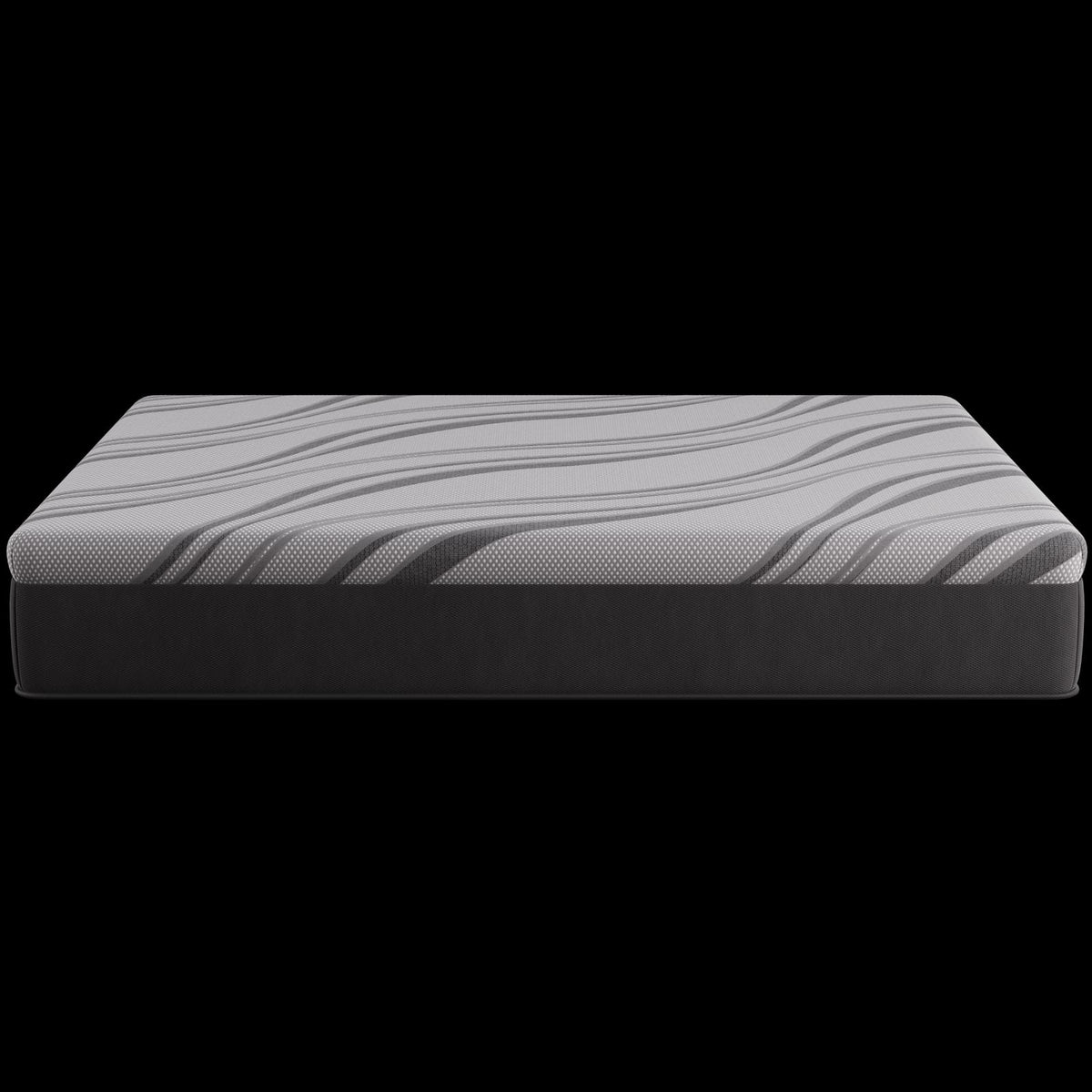 King Memory Foam Mattress in Gray with Cooling Gel Layers for Bedroom