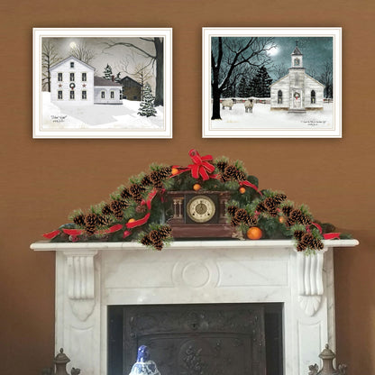 Multi-Colored Wood & Paper Wall Art - 2 Piece Vignette