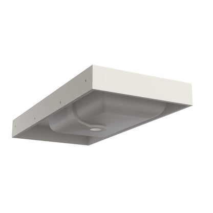 39 Inch White Solid Surface Bathroom Vanity