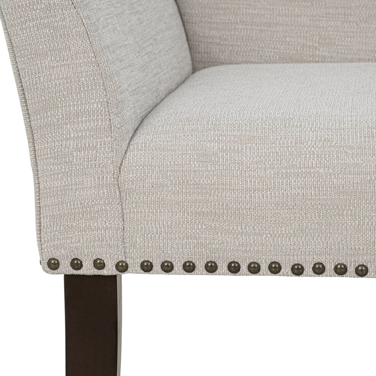 Cream Upholstered Accent Bench for Bedroom Decor and Entryways