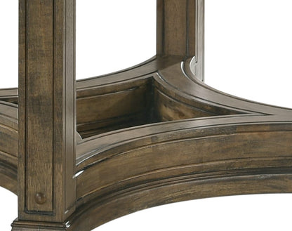 Parfield Weathered Oak Finish 5PCs Round Dining Room Set