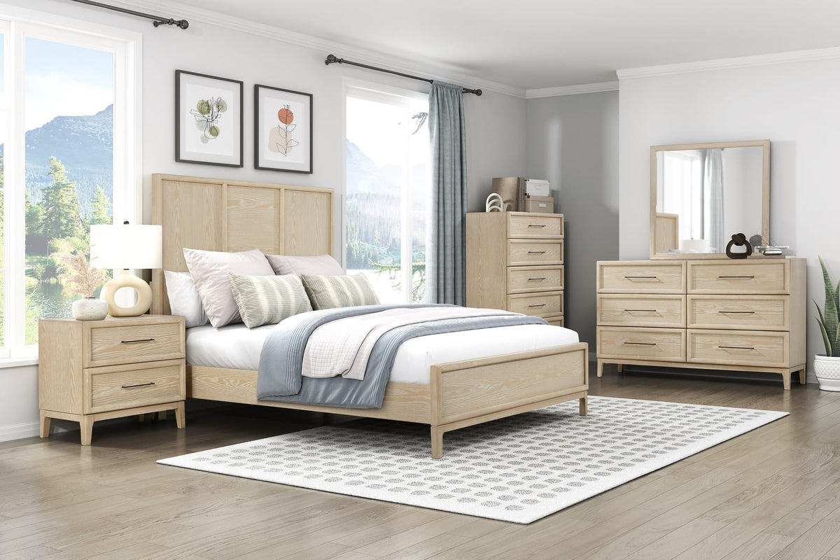 Light Brown 6-Drawer Dresser - Bedroom Furniture