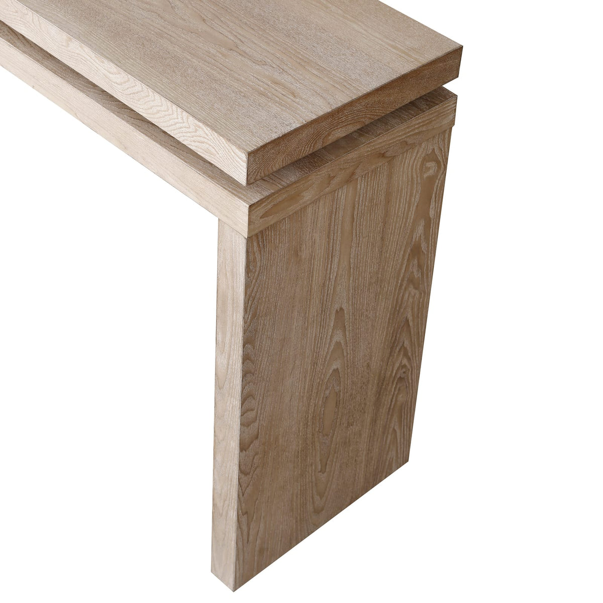 60" Antique Natural Farmhouse Console Table - Retro Wooden Entryway Table with