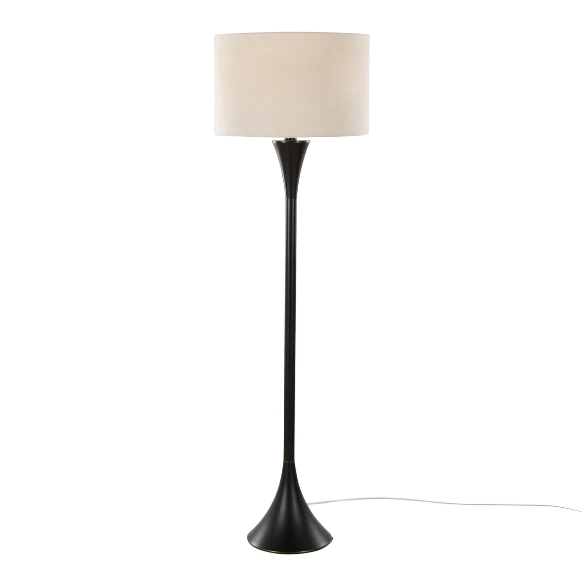 65" Bronze Linen Floor Lamp - Modern Style