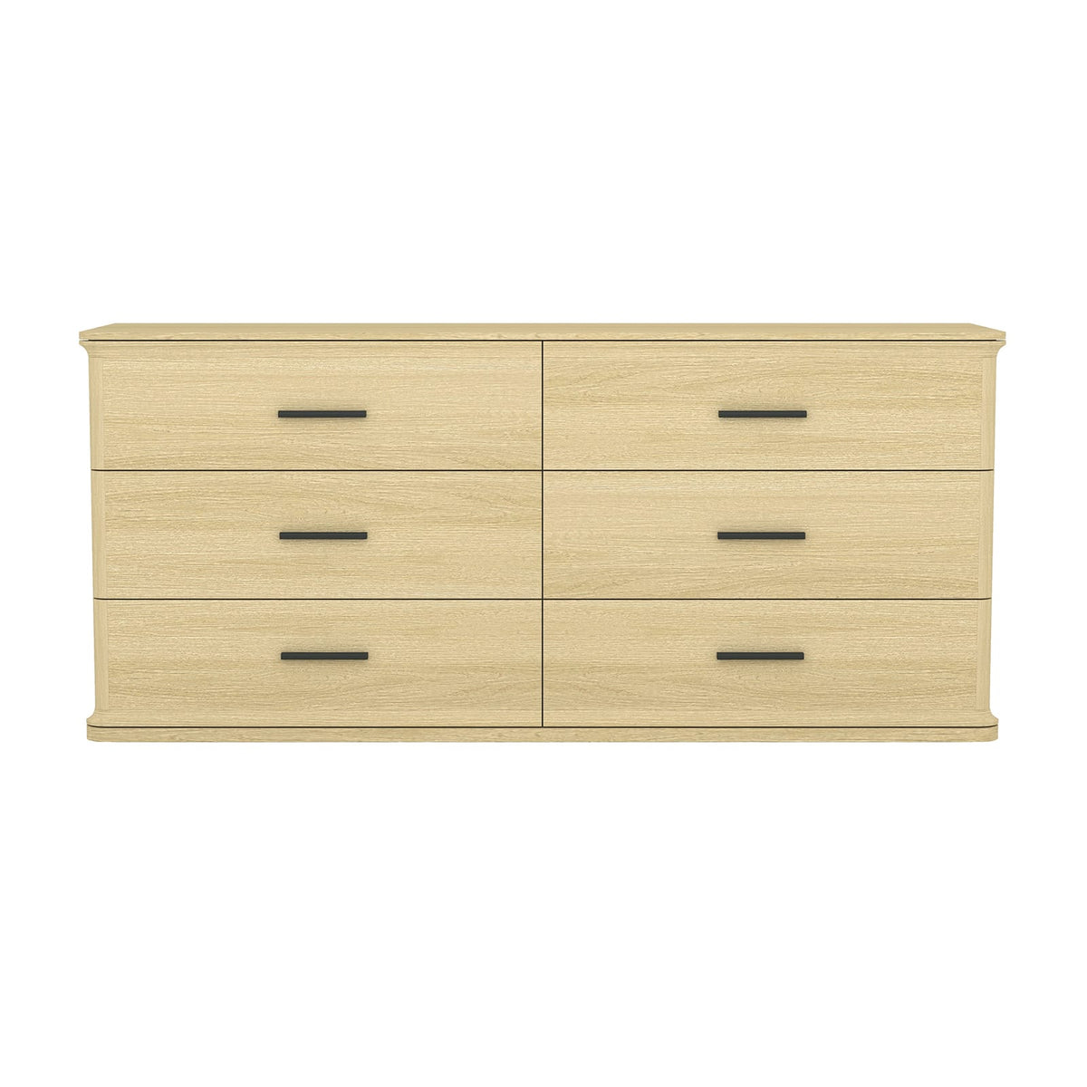 Dresser in Natural Oak - 60" Dresser with Six Drawers
