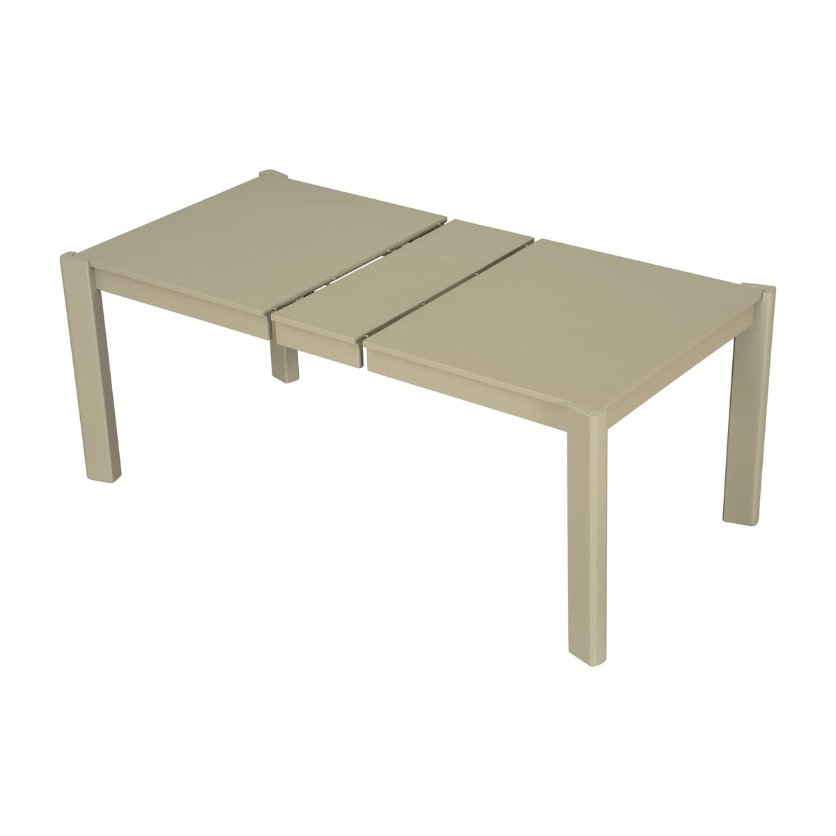 Expandable Farmhouse Dining Table - Walnut/Gold, 59-73 Inch for Dining Room