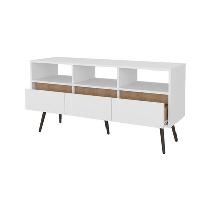 Hudson Vertical Storage Cabinet, Natural Oak - Tall White File Cabinet