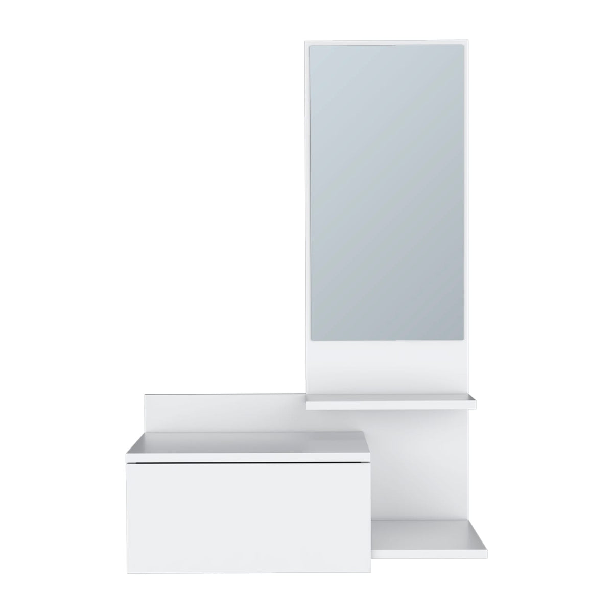 White Wall Mounted Cabinet - 13.7 x 23.6 x 36.2", Storage Unit