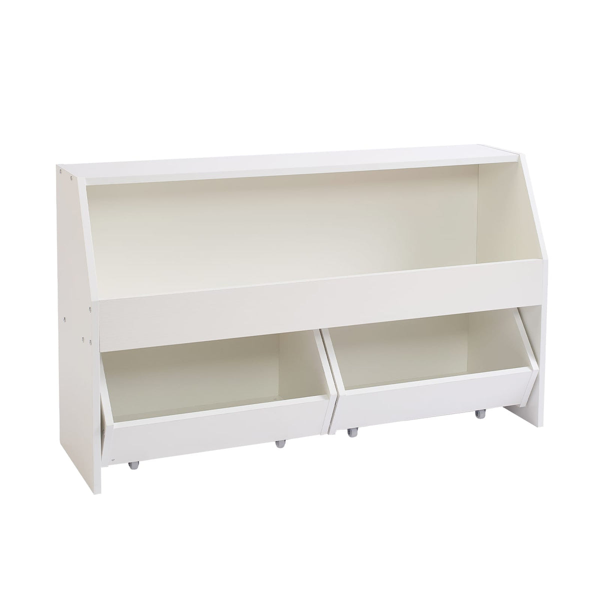 White MDF Kids Toy Storage Organizer 42" x 15"