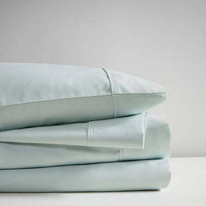 Seafoam Cotton Cooling Sheet Set - Full Size