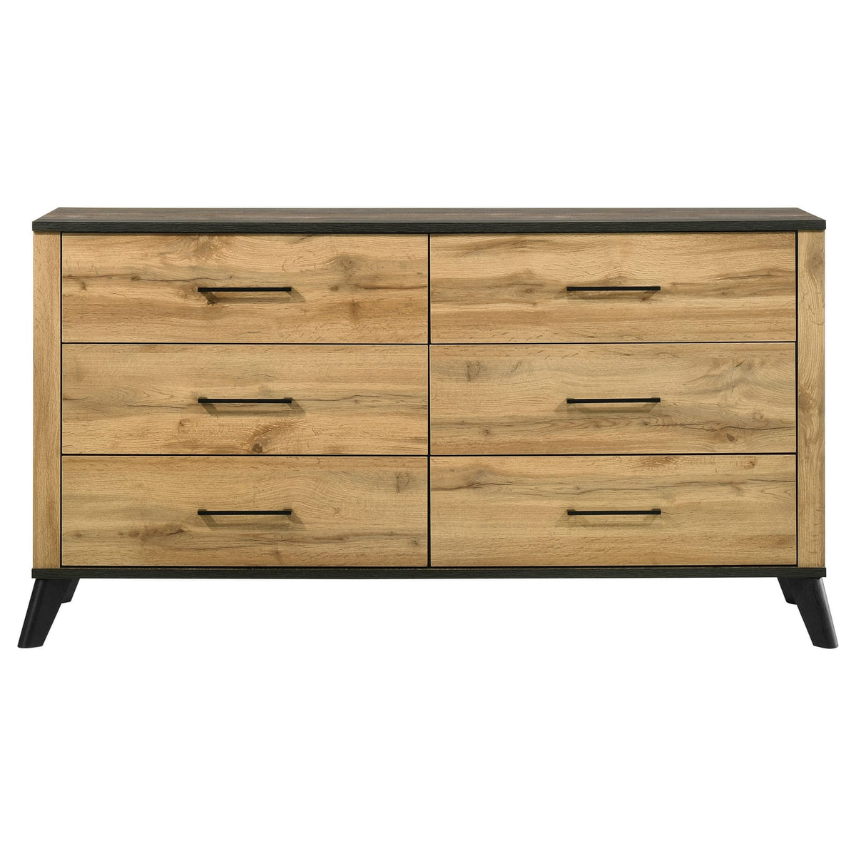 60" Natural Pine Wood Dresser - Bedroom Storage