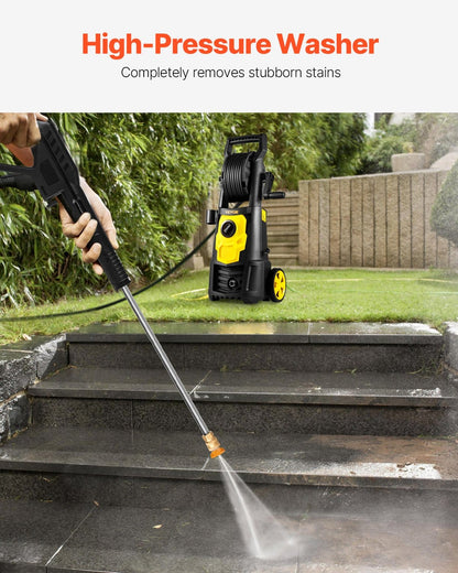 2000 PSI Electric Pressure Washer - Black Metal Frame