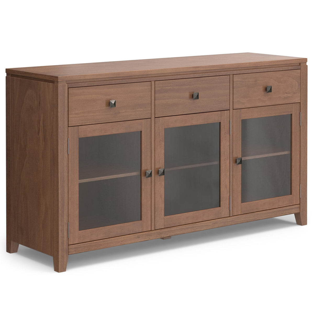 Cosmopolitan 54 Inch Wide Solid Wood Sideboard Buffet - Dark Brown