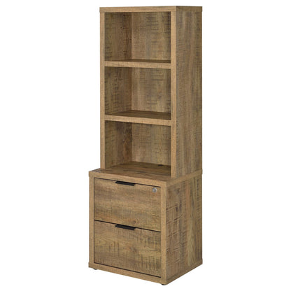 Geary Mango 3-Piece Wall Unit Bookcase Set with USB Ports - Wood