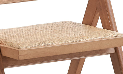 Natural Rattan Patio Arm Chairs Set for Garden and Porch Seating