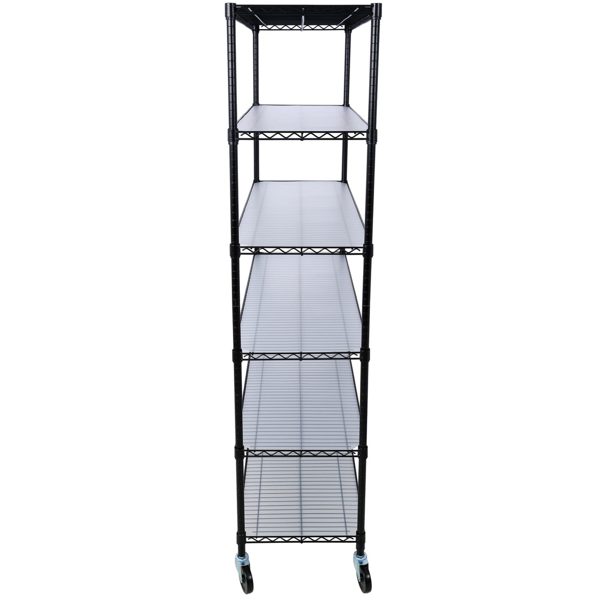 6-Tier Metal Shelving Unit - Black - 18"D x 48"L x 82"H