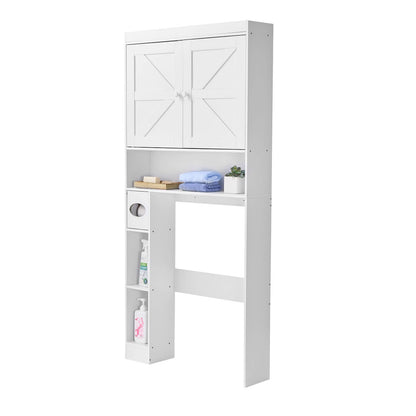 Over the Toilet Storage Cabinet - White, 67.4" H - Particle Board