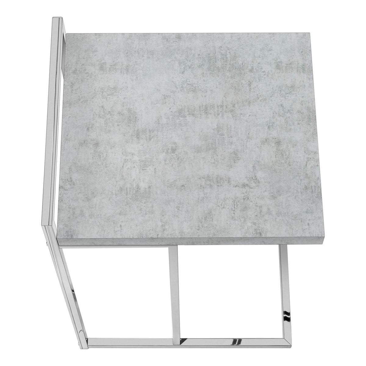 Grey C-Shaped Accent Table - Bedroom or Living Room
