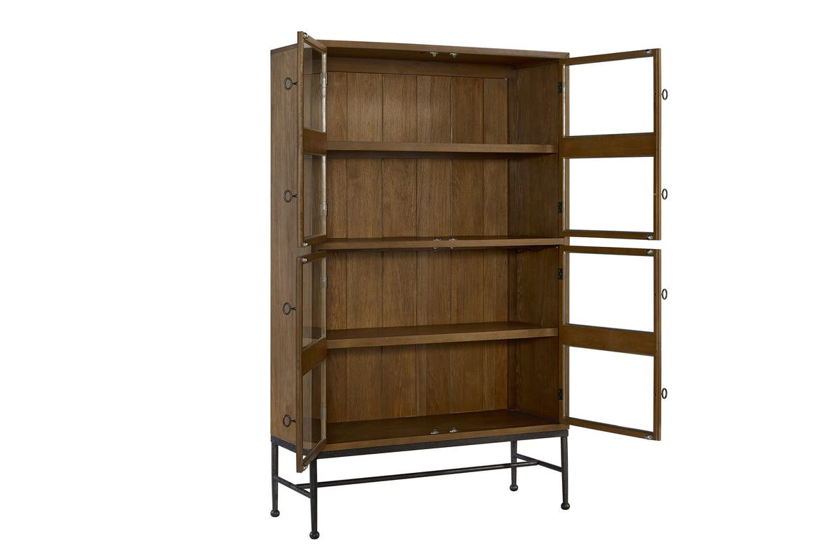 Almond Finish Bookcase - Storage & Display for Living Room