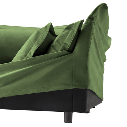 Koala Sofa - Green Chenille Comfort