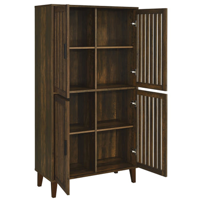 Brown Farmhouse Accent Cabinet - 35.5" Tall