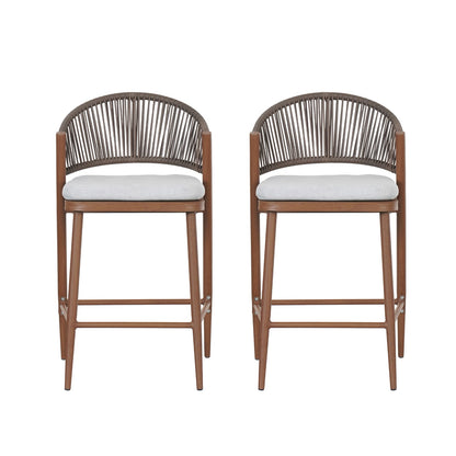 Teak 2-Person Outdoor Patio Seating Group