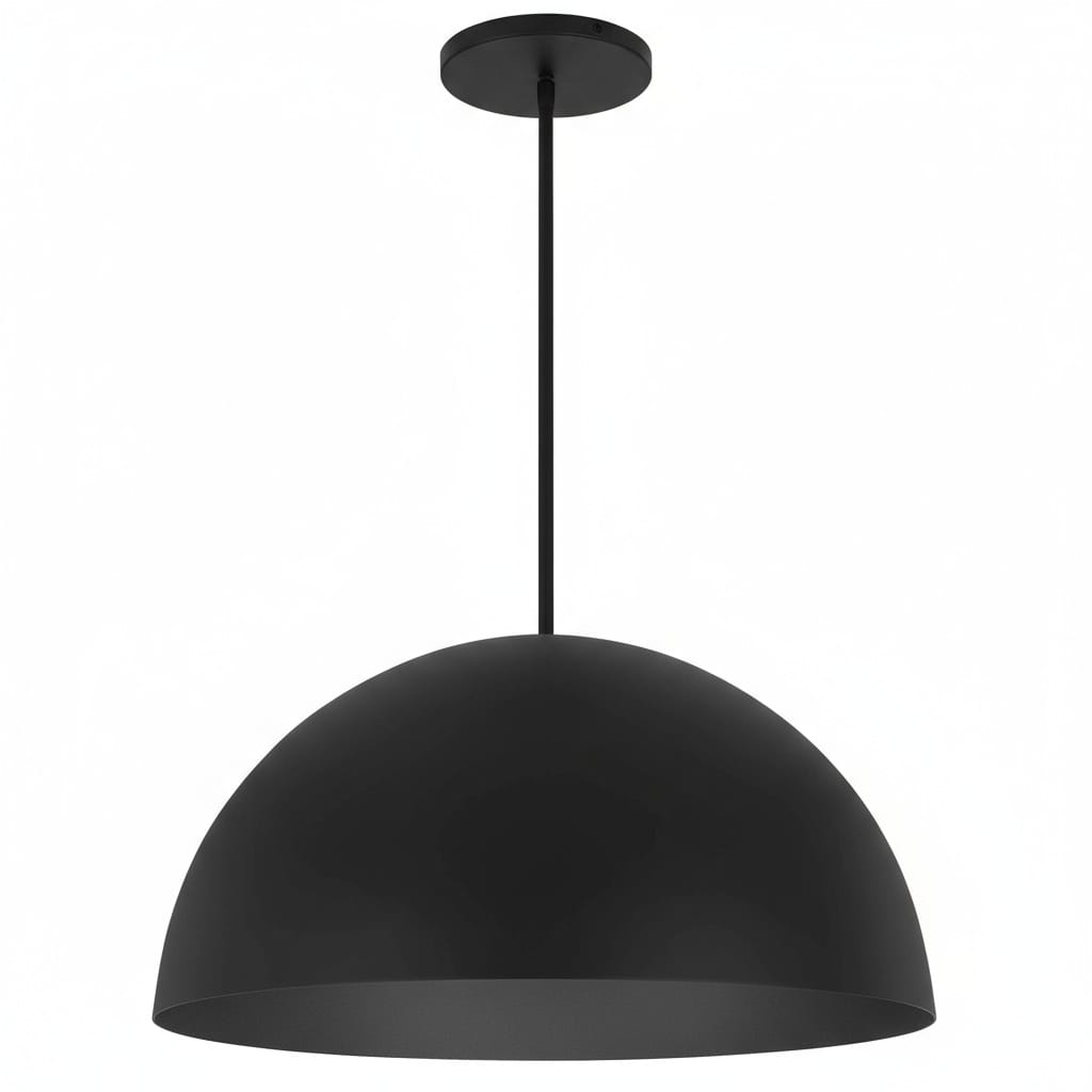 24 inch Black Steel LED Pendant for Dining Room Lighting
