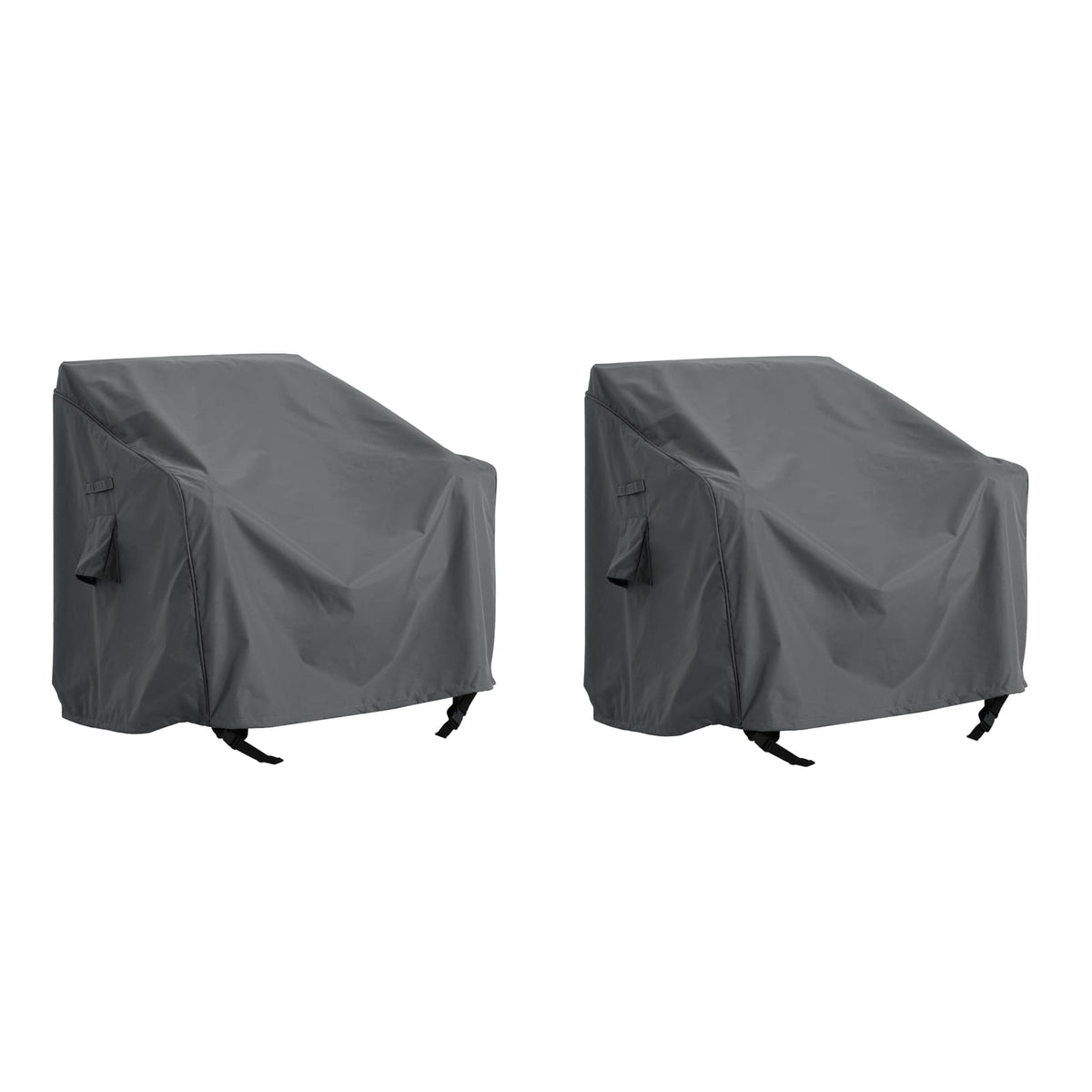 Dark Gray Patio Sofa Cover - Fabric Outdoor Protection