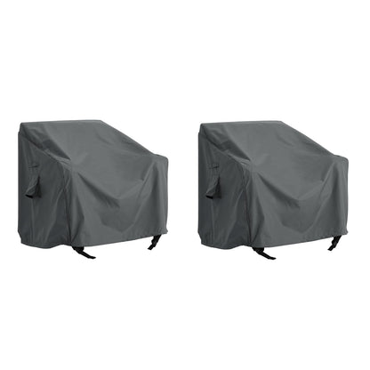 Dark Gray Patio Sofa Cover - Fabric Outdoor Protection
