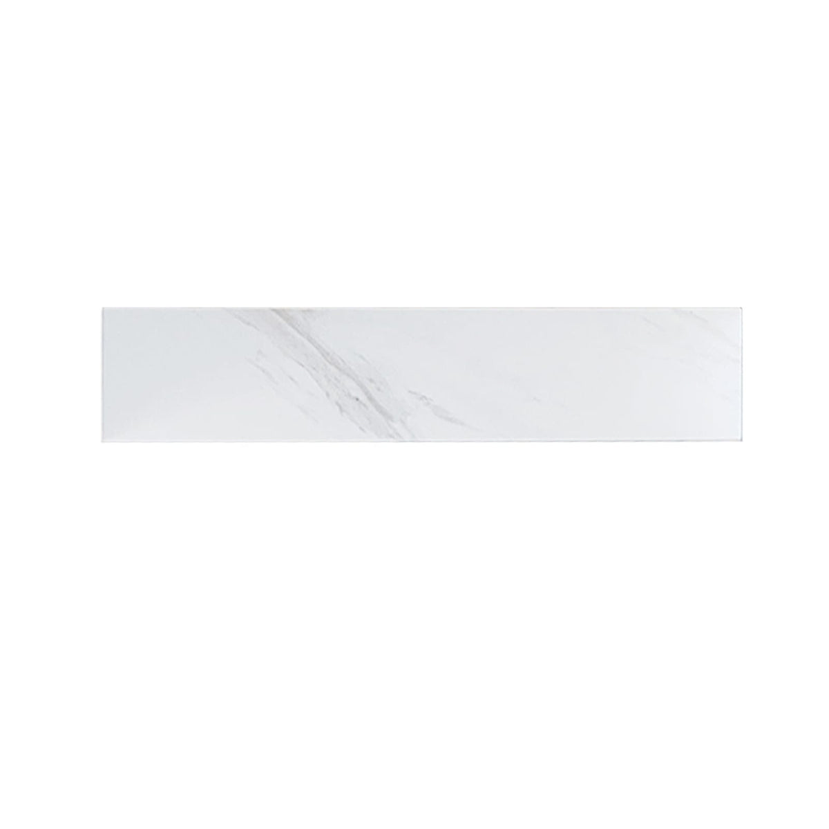 White Sintered Stone Bathroom Sidesplash 22 Inch