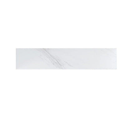 White Sintered Stone Bathroom Sidesplash 22 Inch