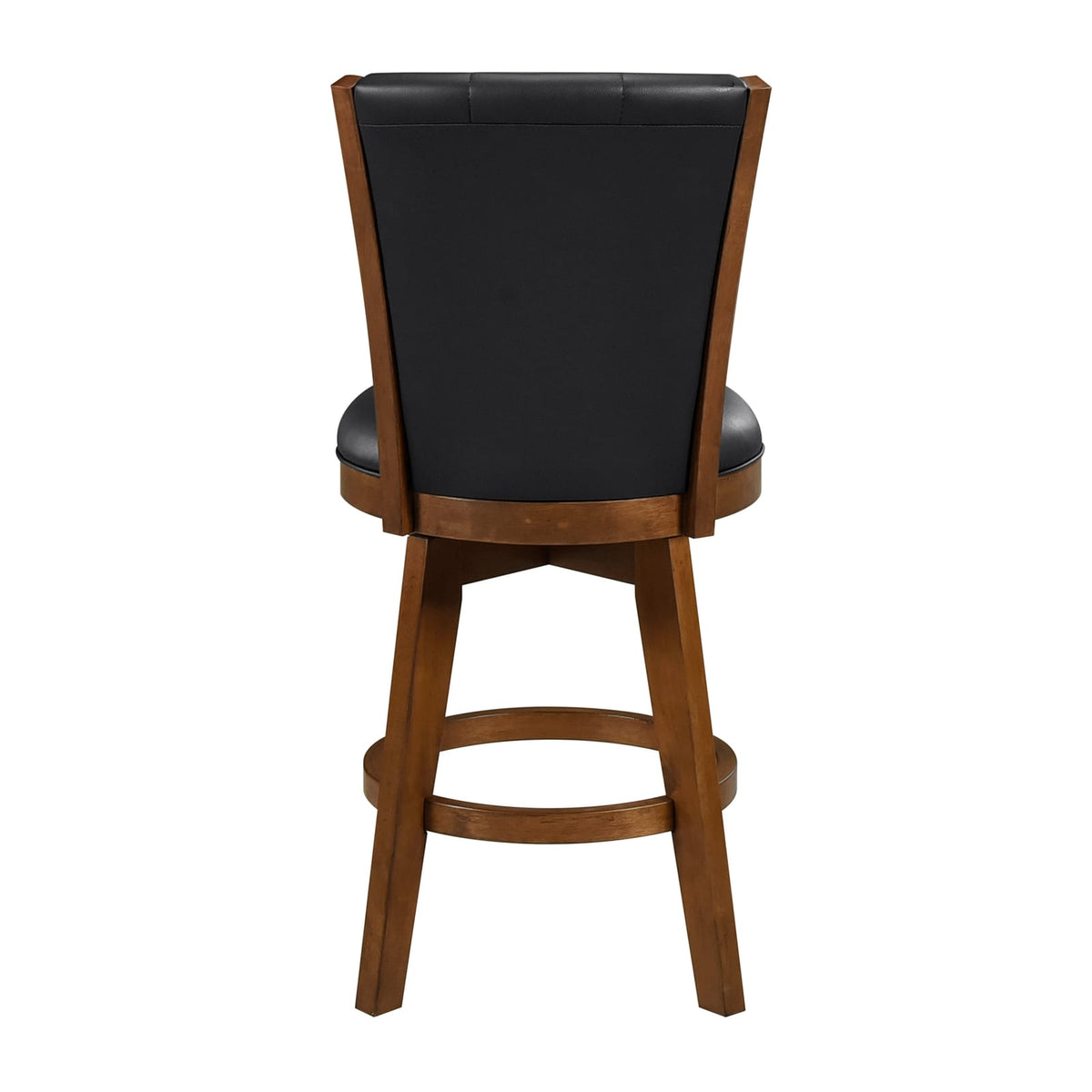 Chestnut Solid Wood Swivel Counter Height Chairs for Dining Room