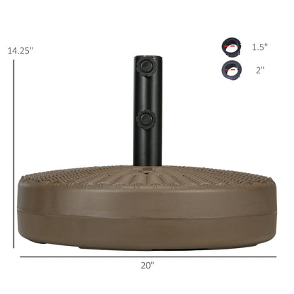 Outsunny 64 lb. Fillable Umbrella Base - Heavy Duty Outdoor Stand