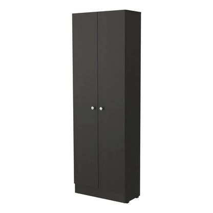 Wenge Tall Storage Cabinet - 71" Buffet with 5 Shelves