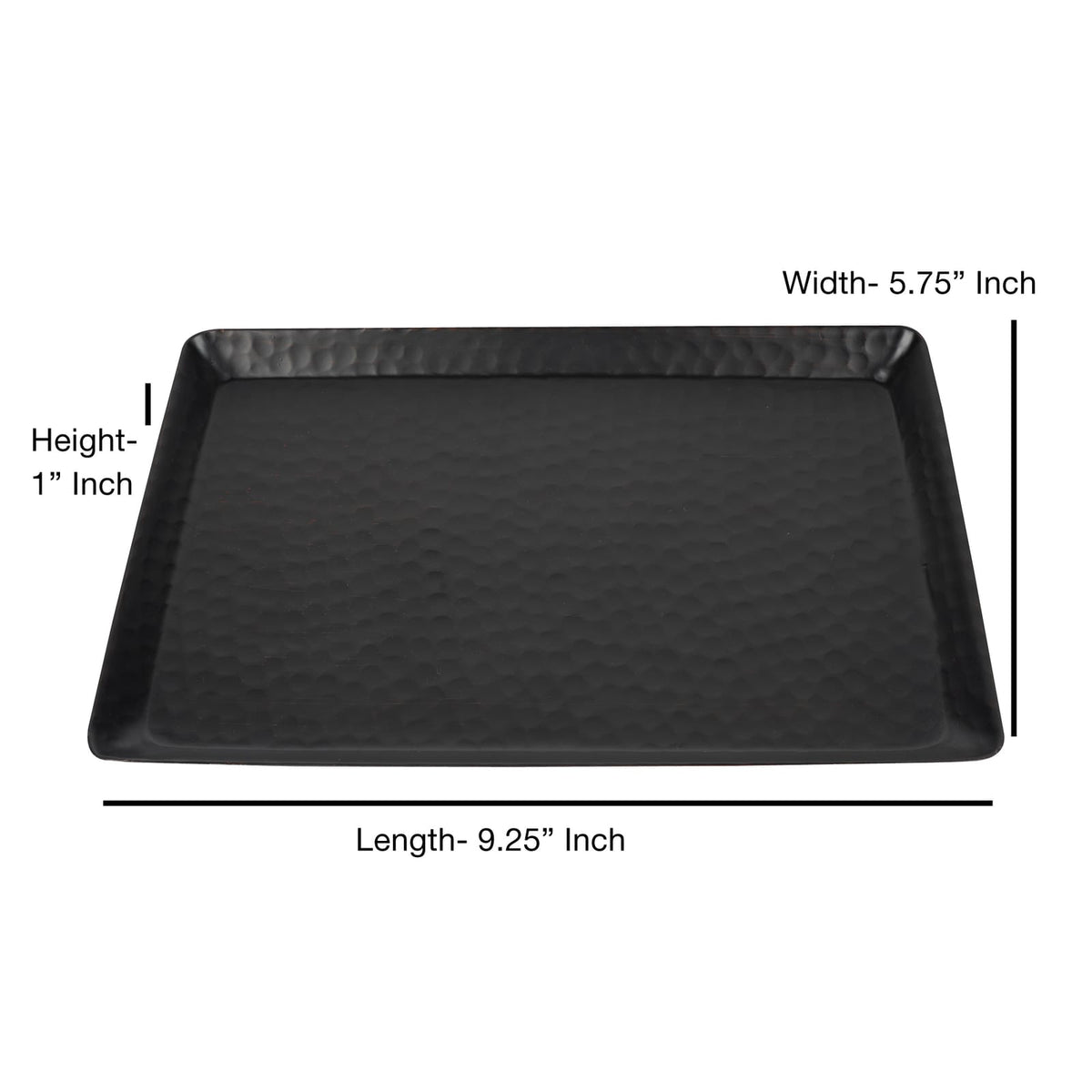Hammered Aluminum Vanity Tray for Bathroom Storage Oil Rubbed Bronze