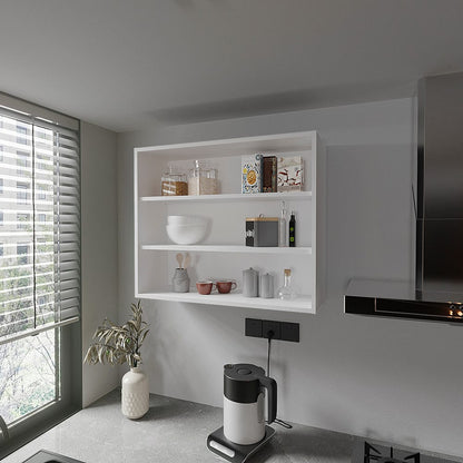 Meeker Wall Cabinet - White Kitchen Storage Shelf