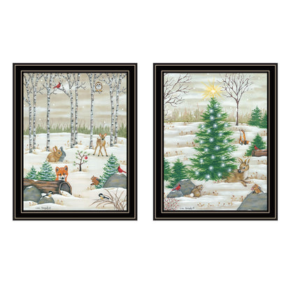 Trendy Woodland Wall Art - Multi-Colored Prints for Living Room & Bedroom