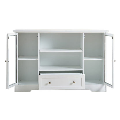 White Oak Storage Sideboard for Kitchen or Dining Room, 51" Wide