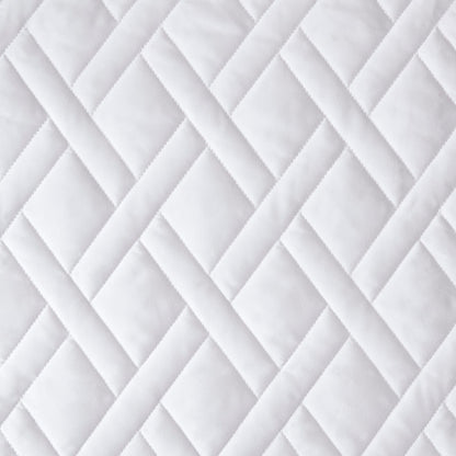 Premium White Coverlet - Full/Queen Size, Soft Polyester